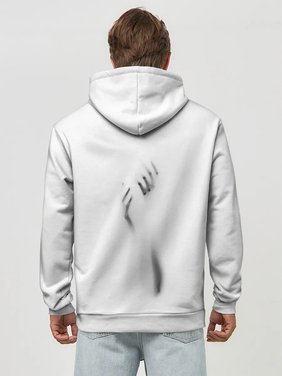 Худи мужской база хлопок / Руки за стеклом