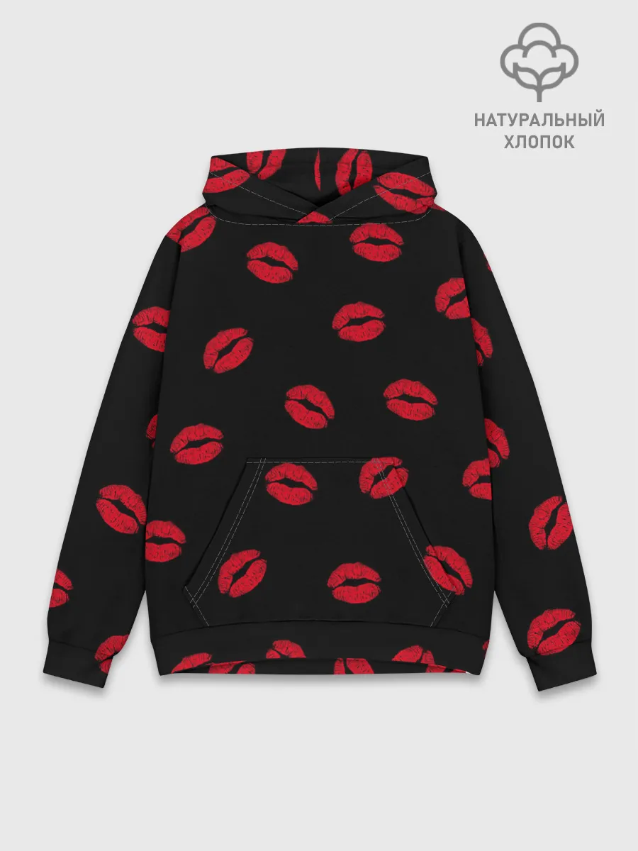 Худи мужской база хлопок / Поцелуи