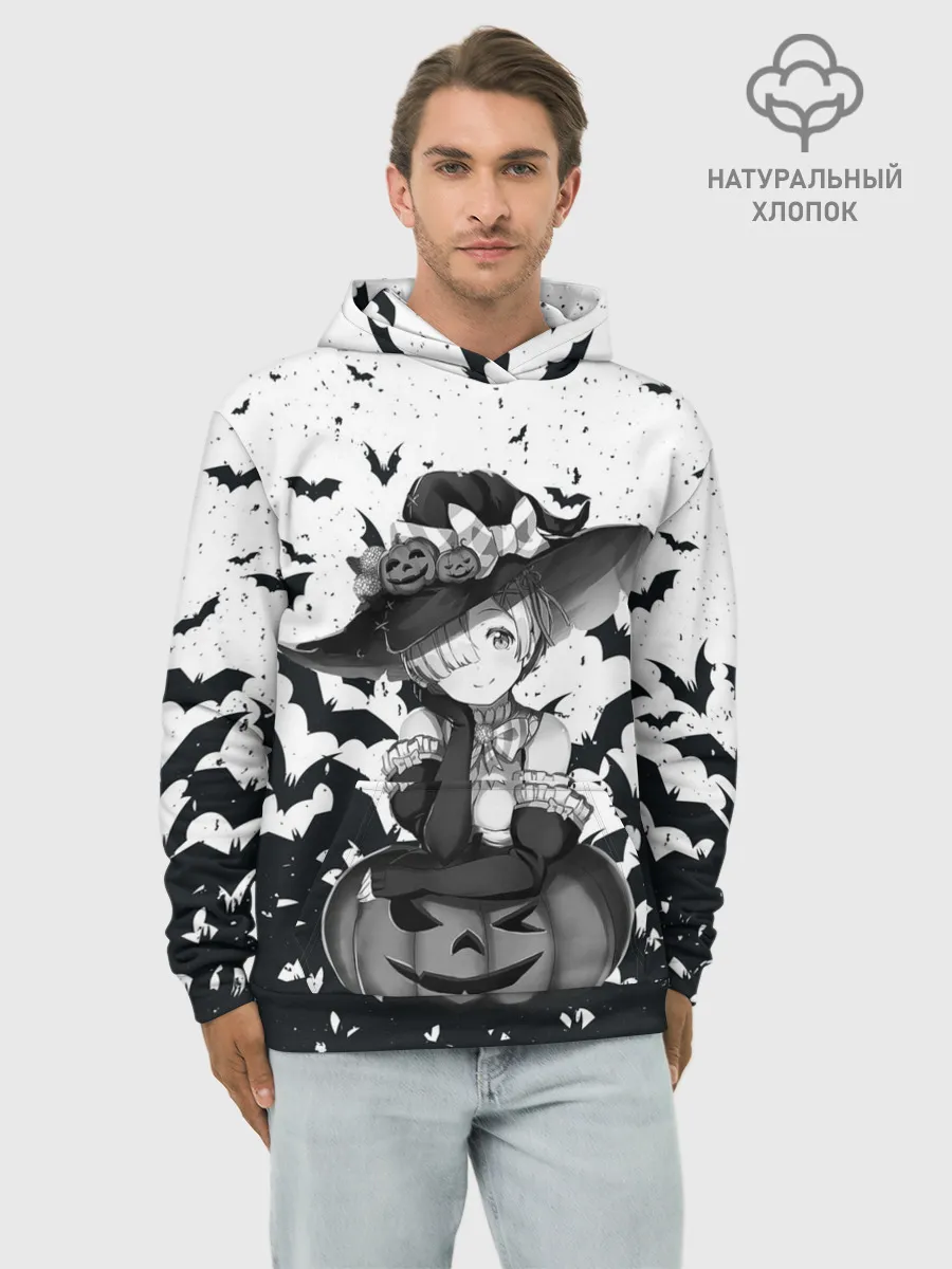 Худи мужской база хлопок / Re:Zero | Рем