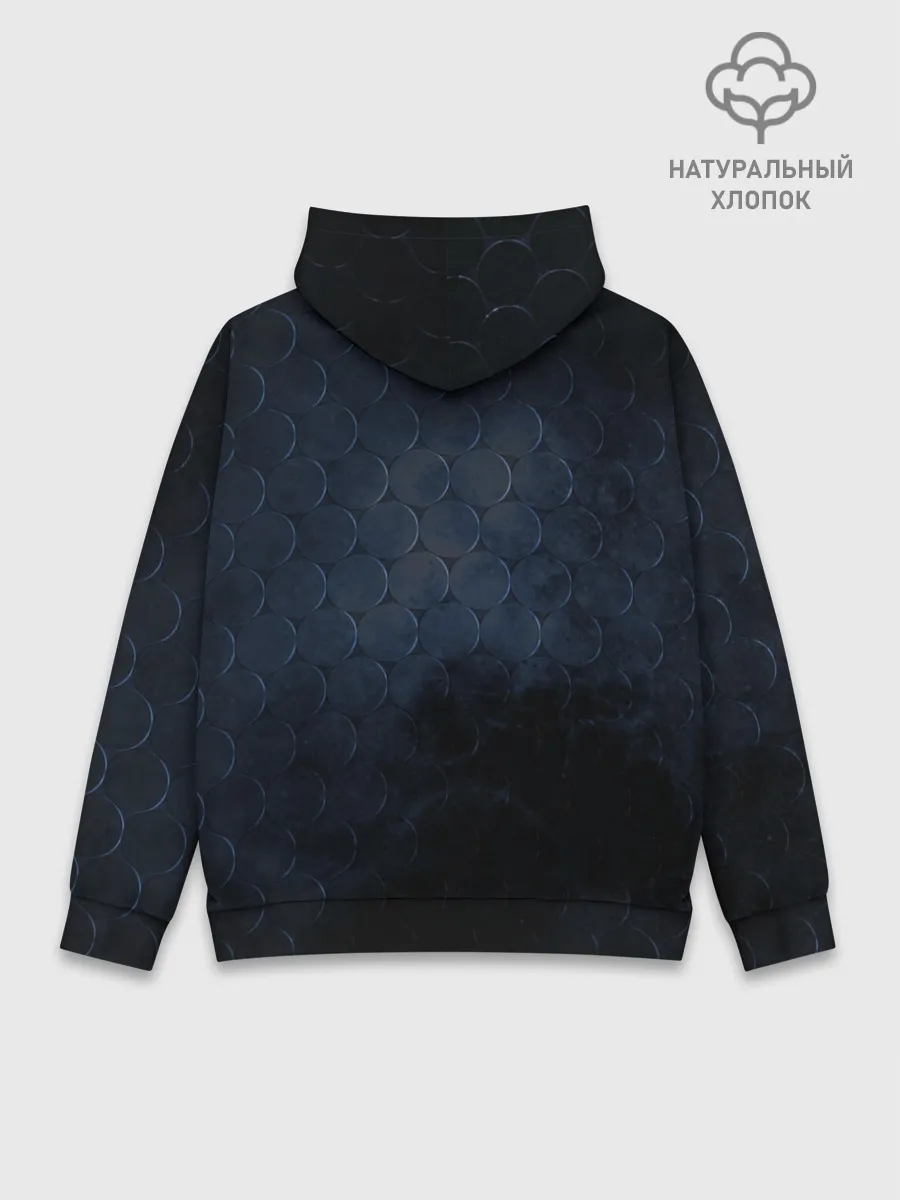 Худи мужской база хлопок / Сэнку Исигами с колбой