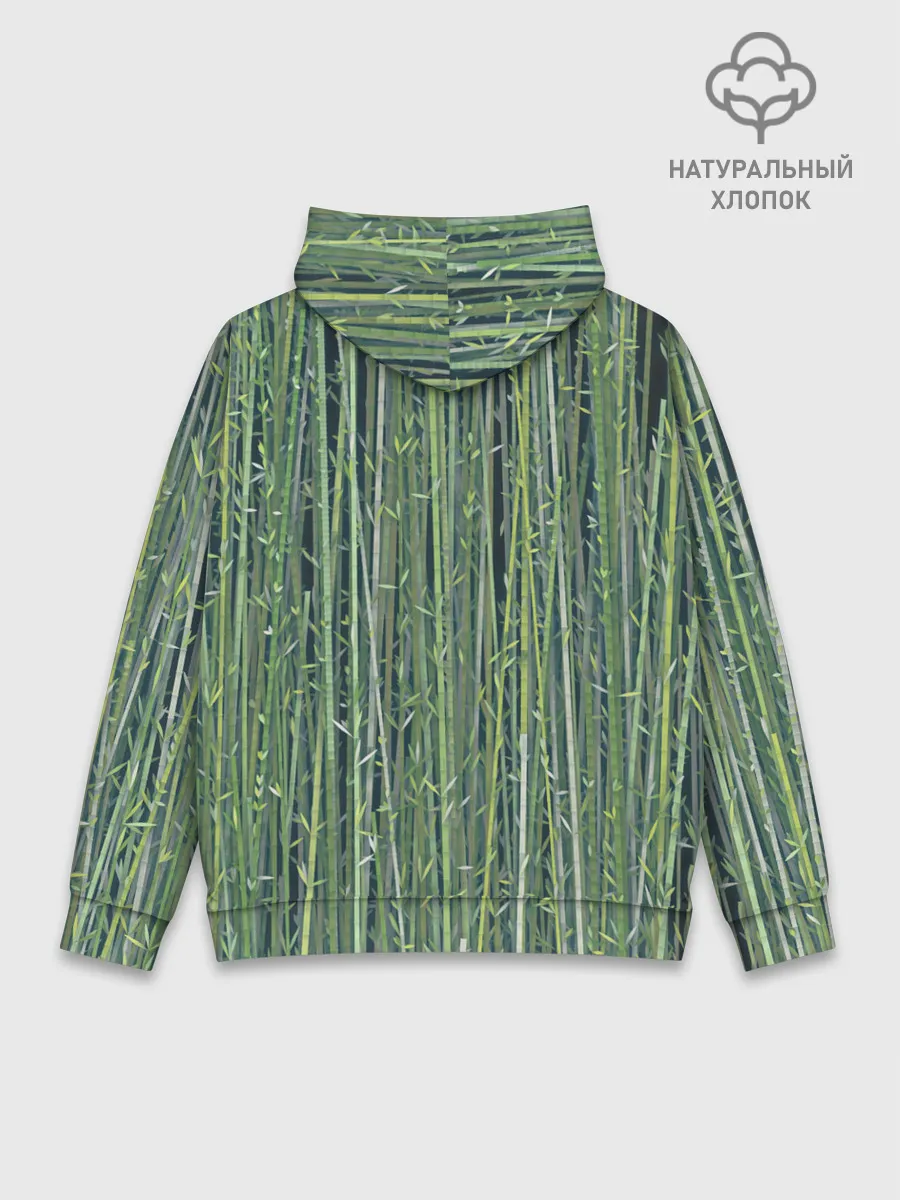 Худи мужской база хлопок / Зеленый бамбук
