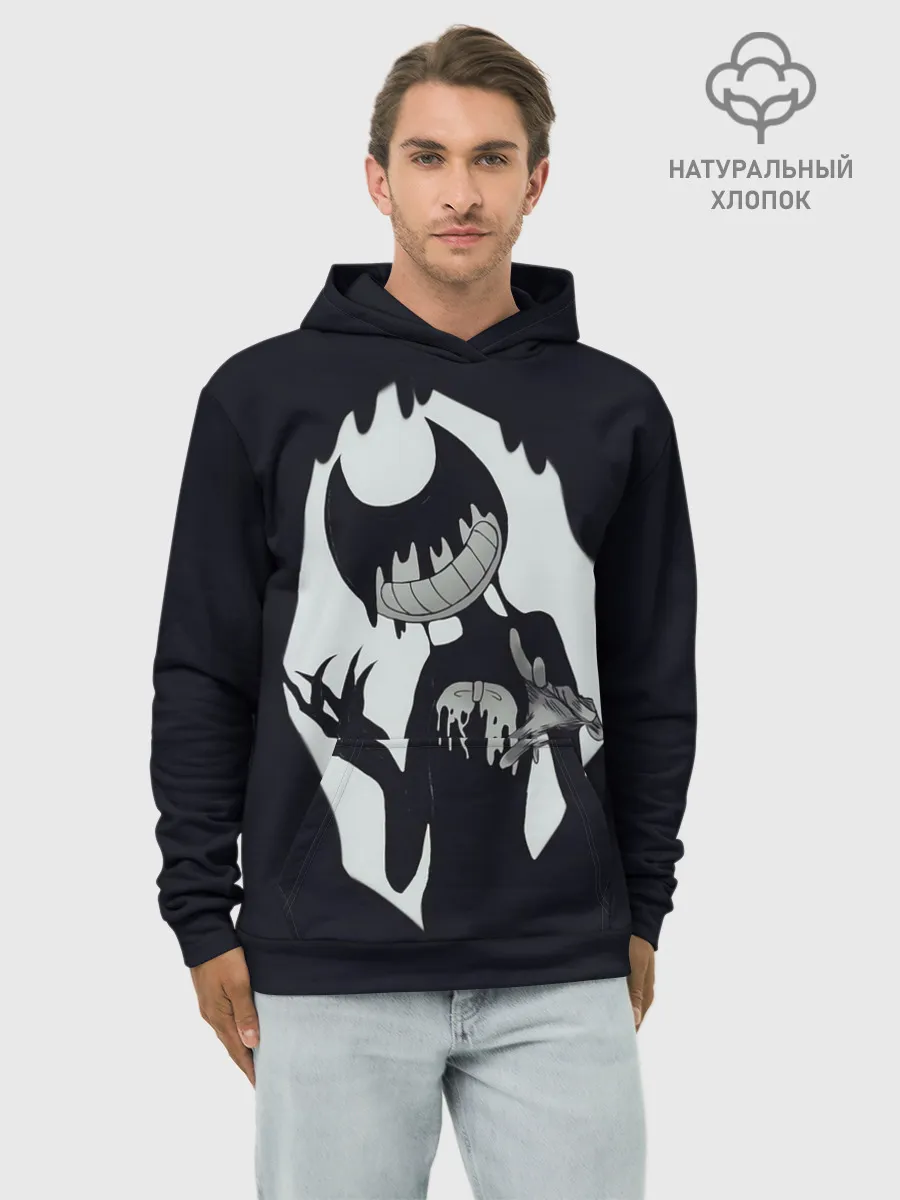 Худи мужской база хлопок / Bendy And The Ink Machine