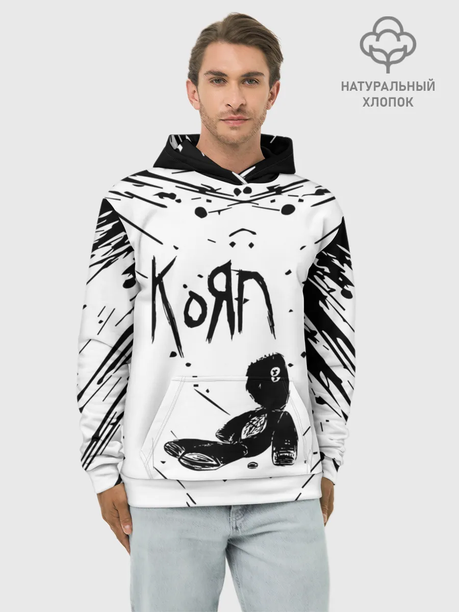 Худи мужской база хлопок / korn