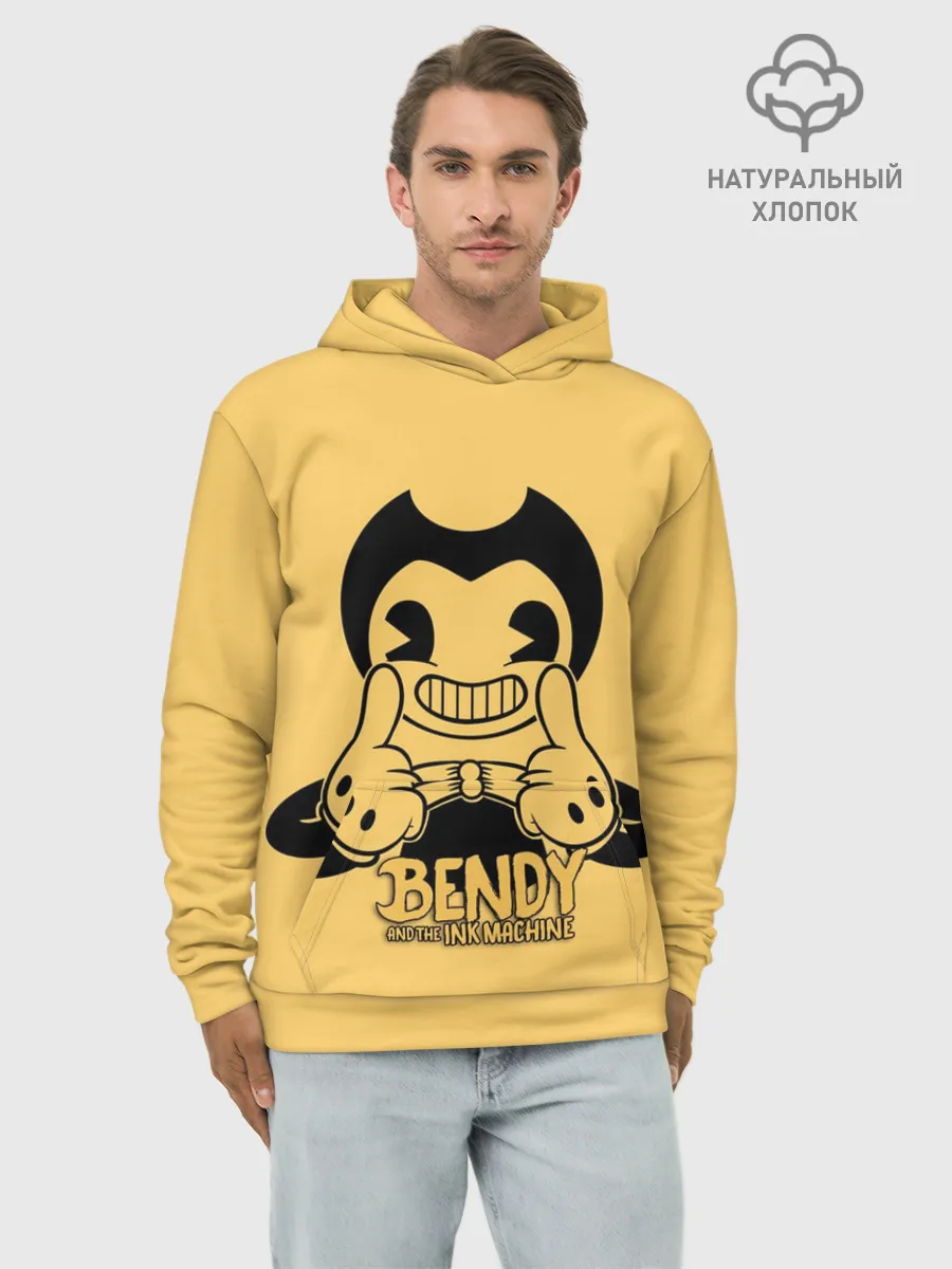 Худи мужской база хлопок / Bendy And The Ink Machine