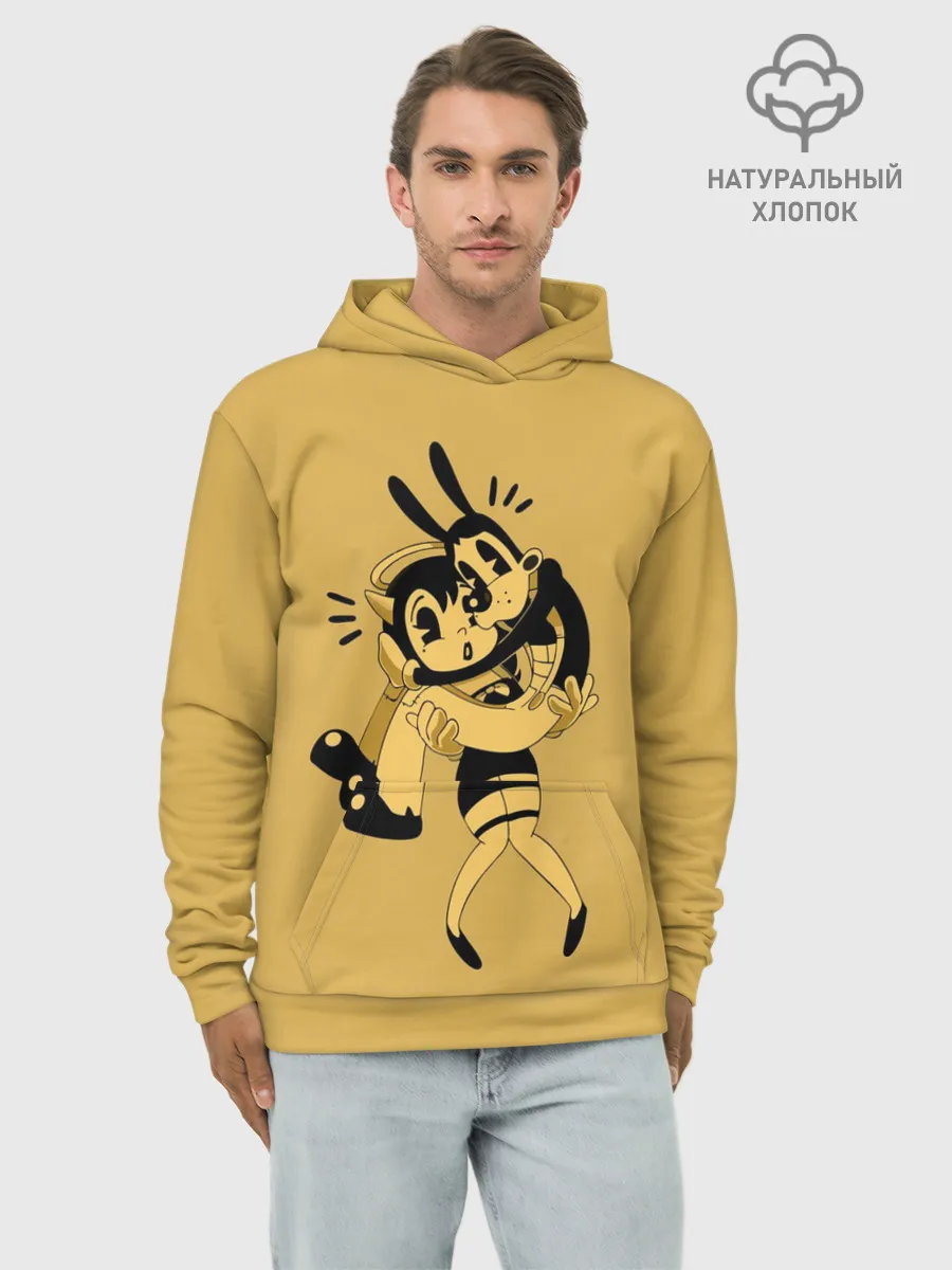 Худи мужской база хлопок / Bendy And The Ink Machine