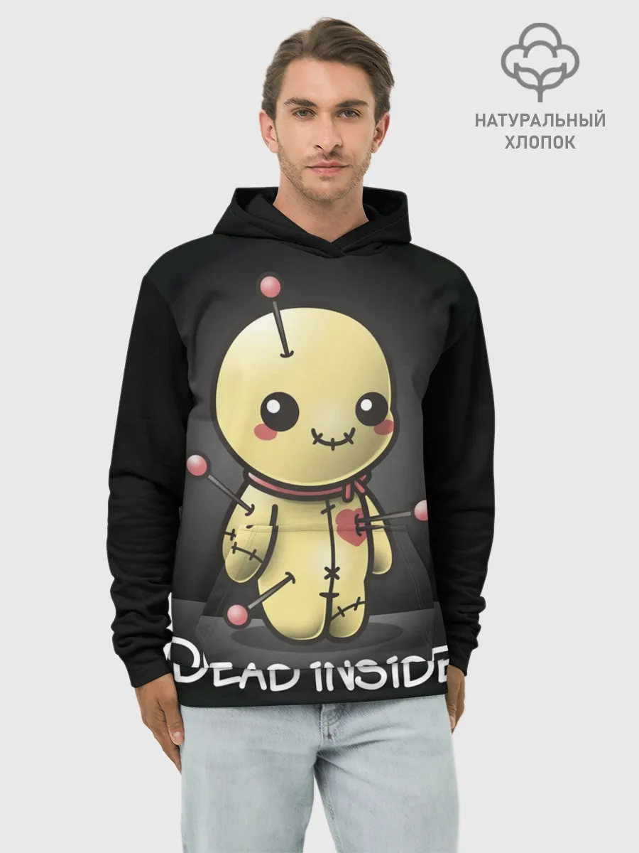 Худи мужской база хлопок / DEAD INSIDE