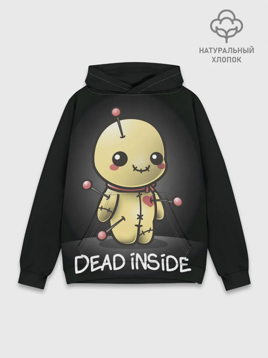 Худи мужской база хлопок / DEAD INSIDE