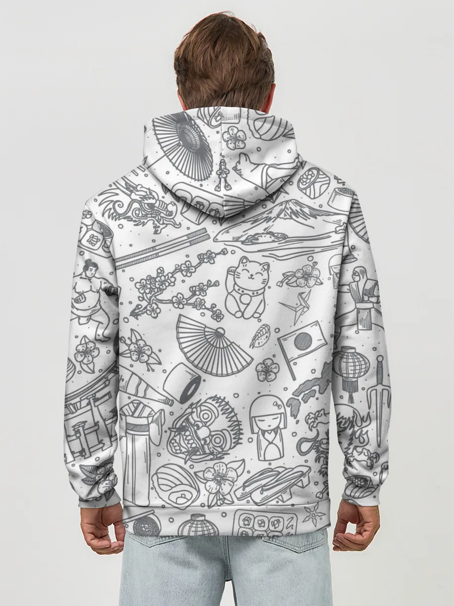 Худи мужской база хлопок / Япония | Страна Восходящего Солнца