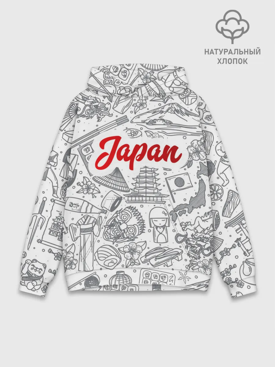 Худи мужской база хлопок / Япония | Страна Восходящего Солнца