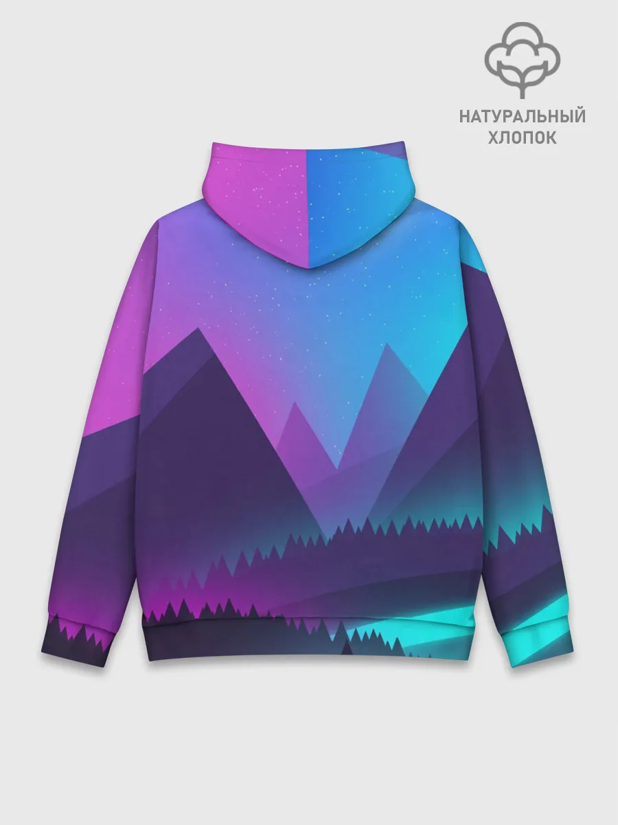 Худи мужской база хлопок / NEON FOREST