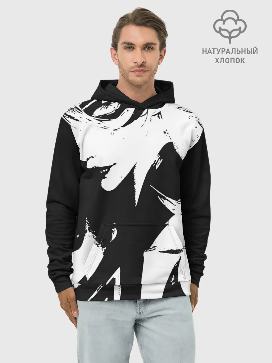 Худи мужской база хлопок / Темная космическая Люкс