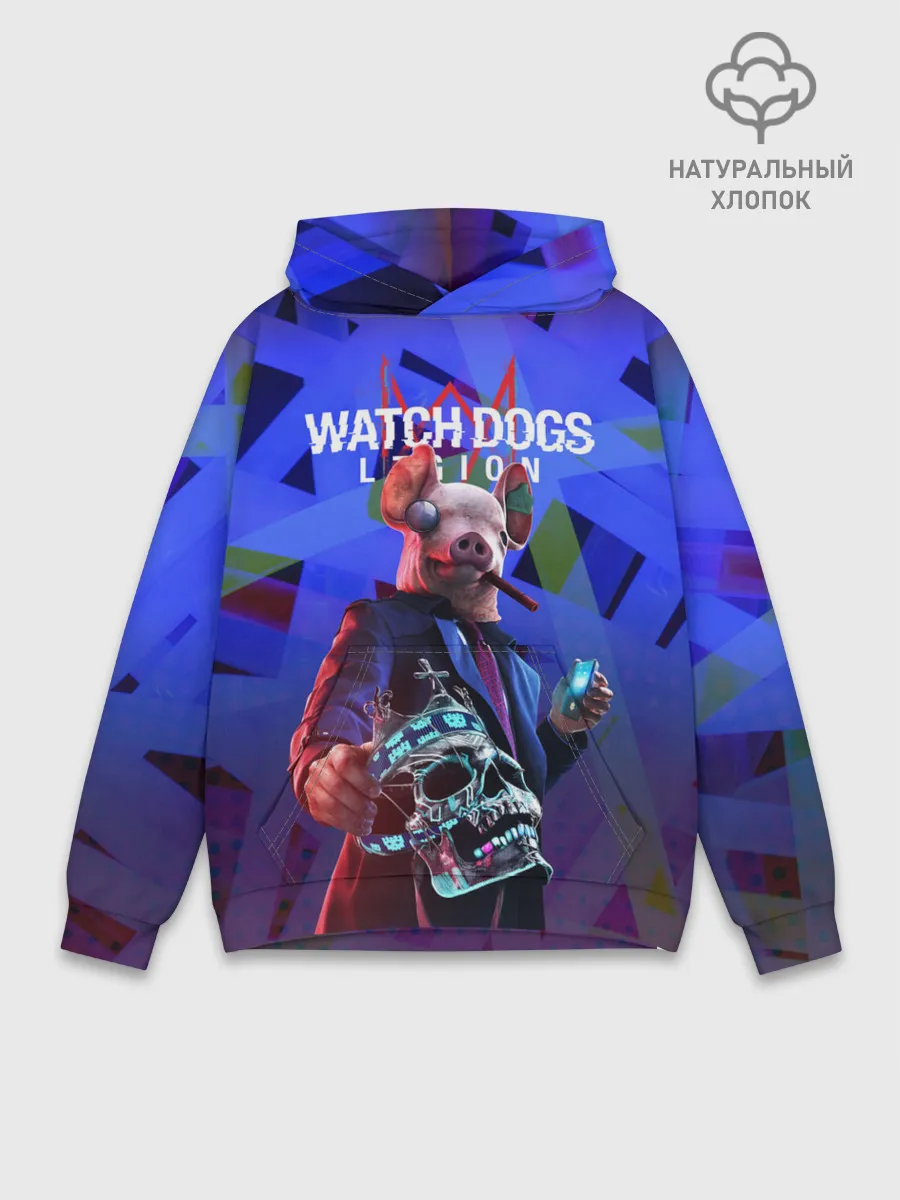 Худи мужской база хлопок / Watch Dogs: Legion