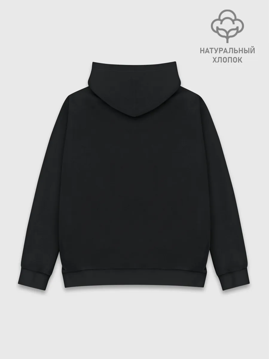 Худи мужской база хлопок / Космическая Лама