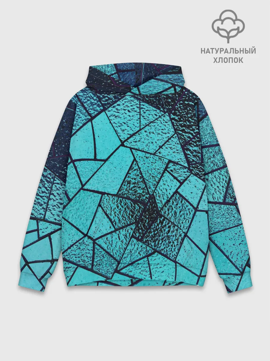 Худи мужской база хлопок / НЕОНОВЫЙ ВИТРАЖ