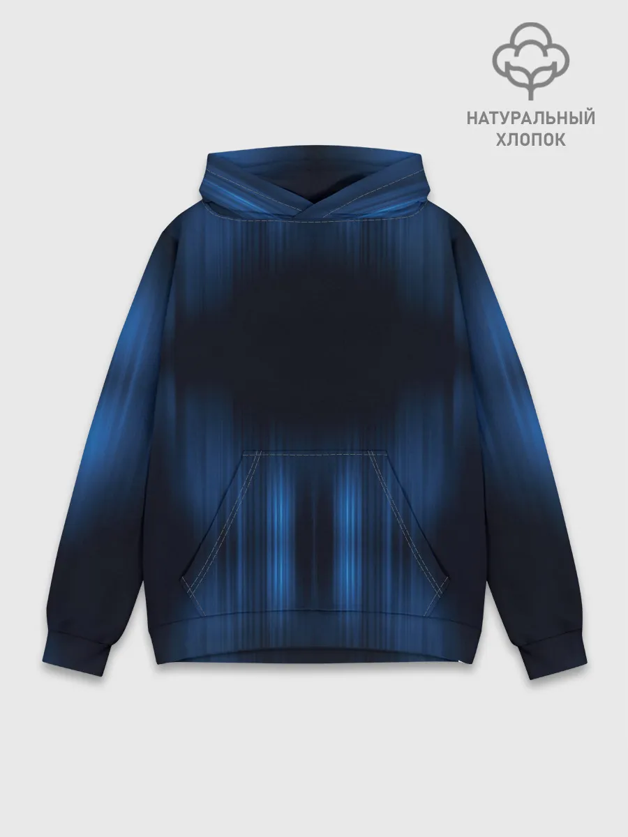 Худи мужской база хлопок / НЕОНОВЫЙ ДОЖДЬ