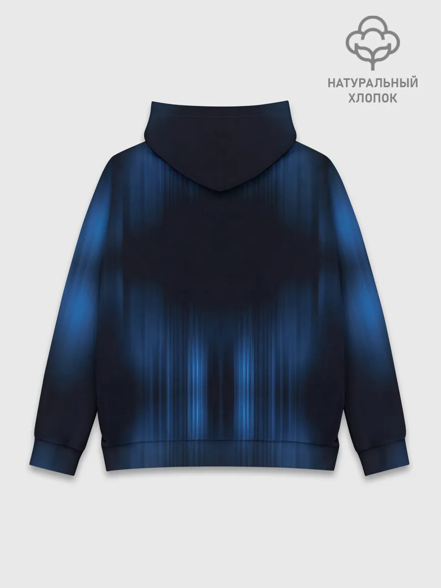 Худи мужской база хлопок / НЕОНОВЫЙ ДОЖДЬ