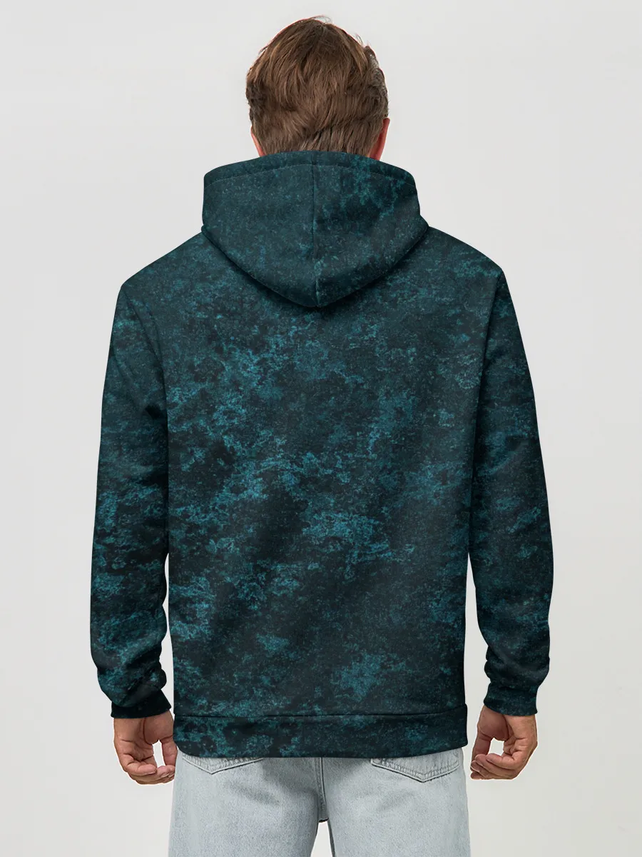 Худи мужской база хлопок / ТЕКСТУРА МЕТАЛЛА