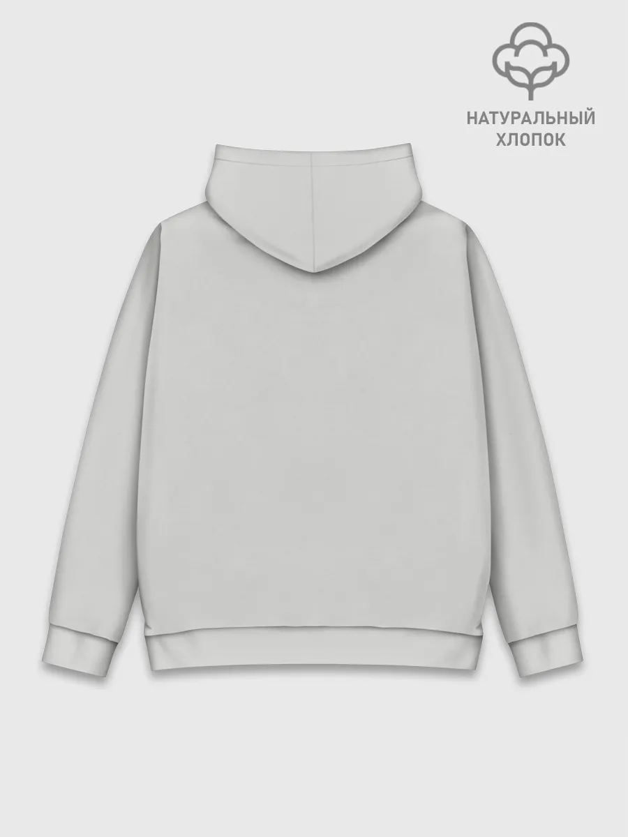 Худи мужской база хлопок / Серьёзная Панда