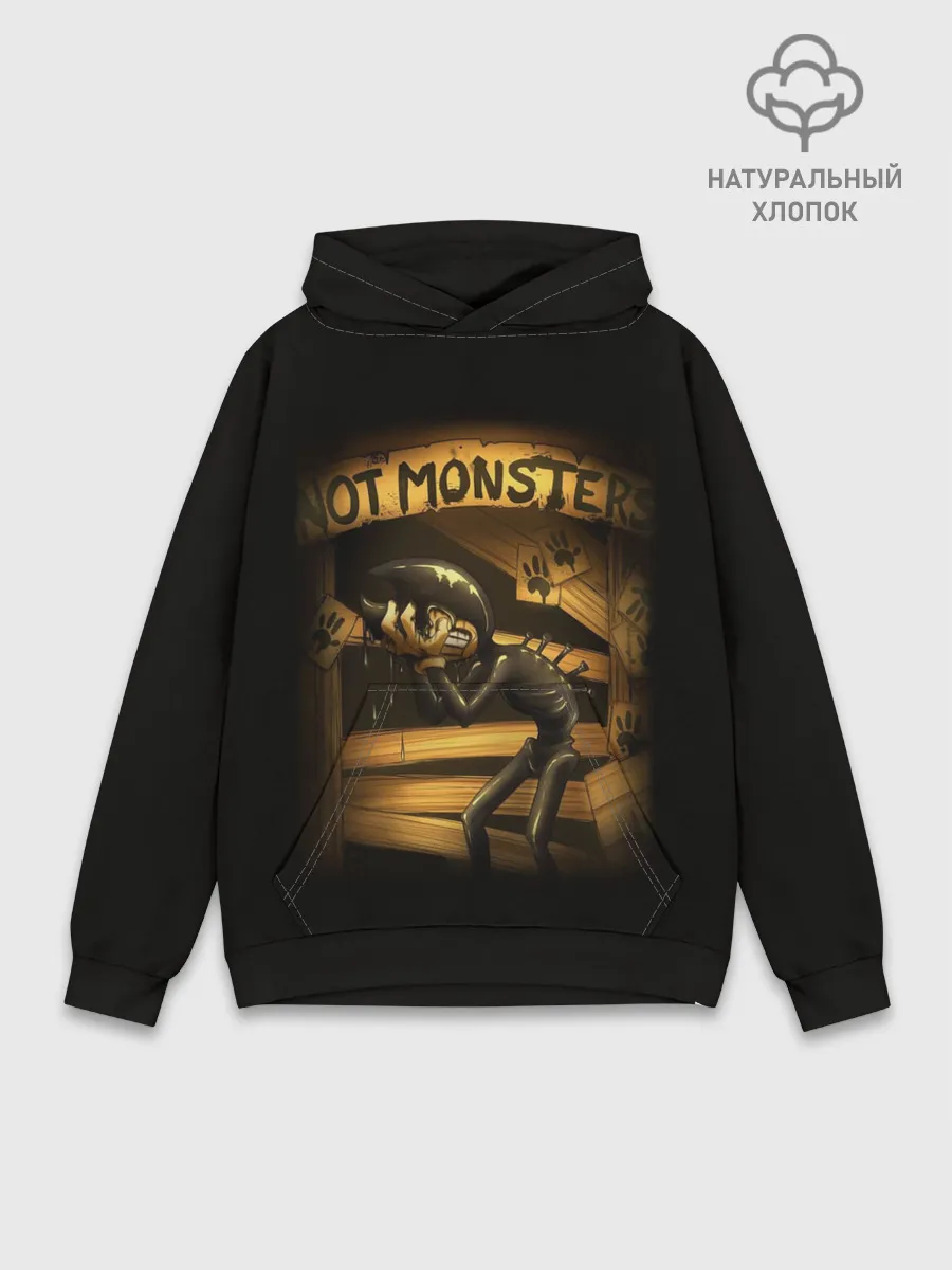 Худи мужской база хлопок / Bendy And The Ink Machine