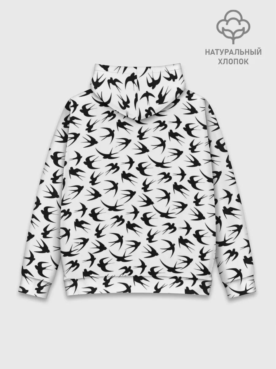 Худи мужской база хлопок / Ласточки