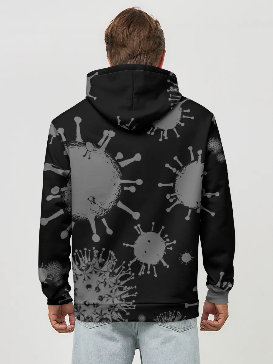 Худи мужской база хлопок / Узбагойся.