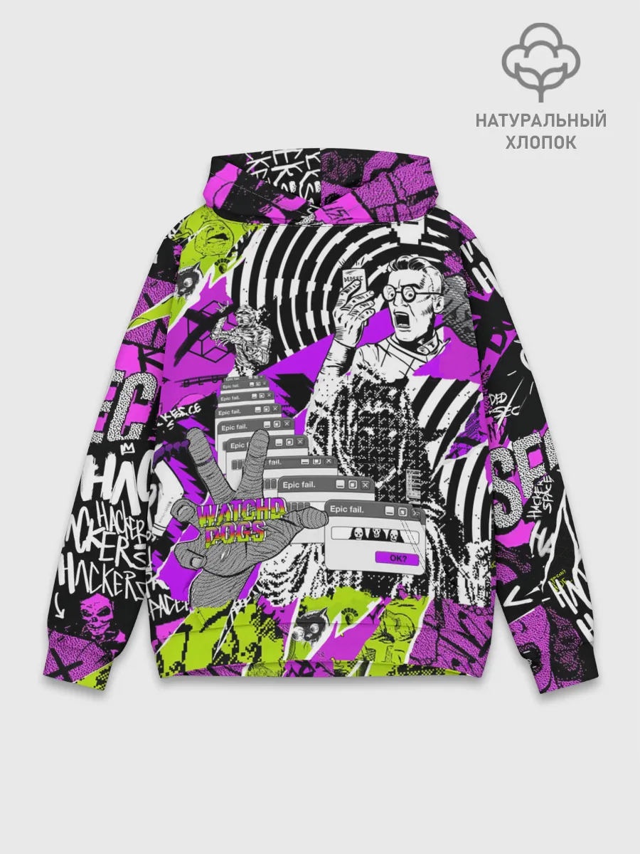 Худи мужской база хлопок / Watch Dogs: Legion