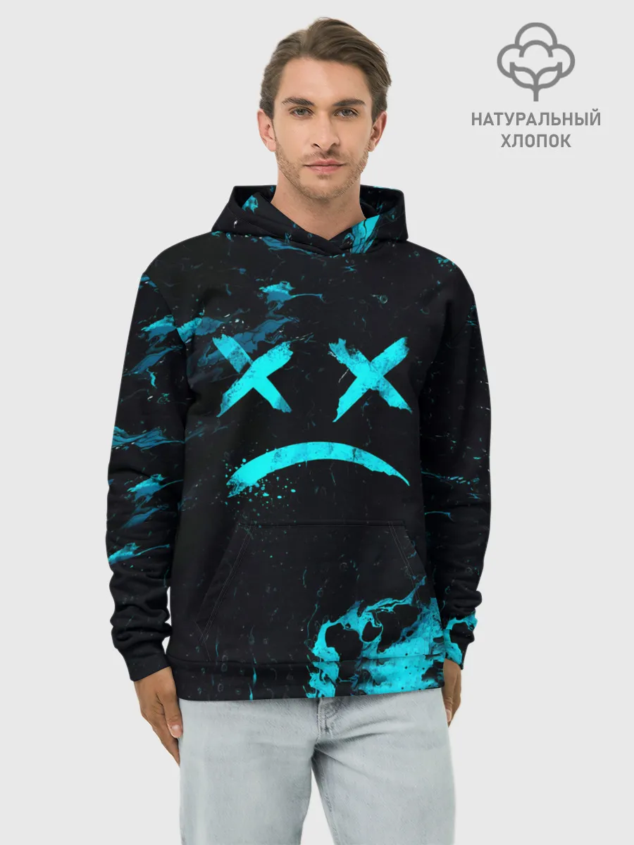 Худи мужской база хлопок / Lil Peep