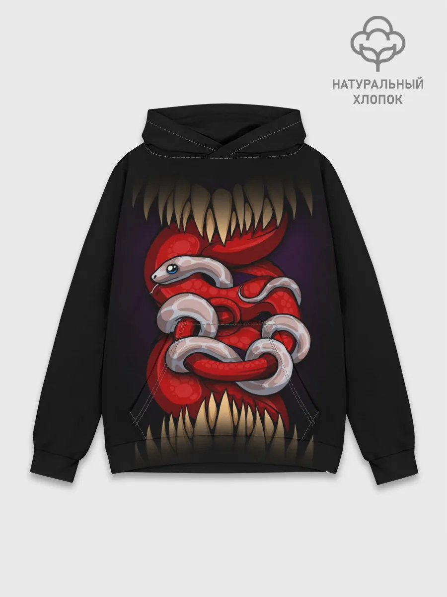 Худи мужской база хлопок / monster and snake
