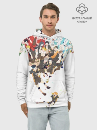 Худи мужской база хлопок / Все герои Haikyuu