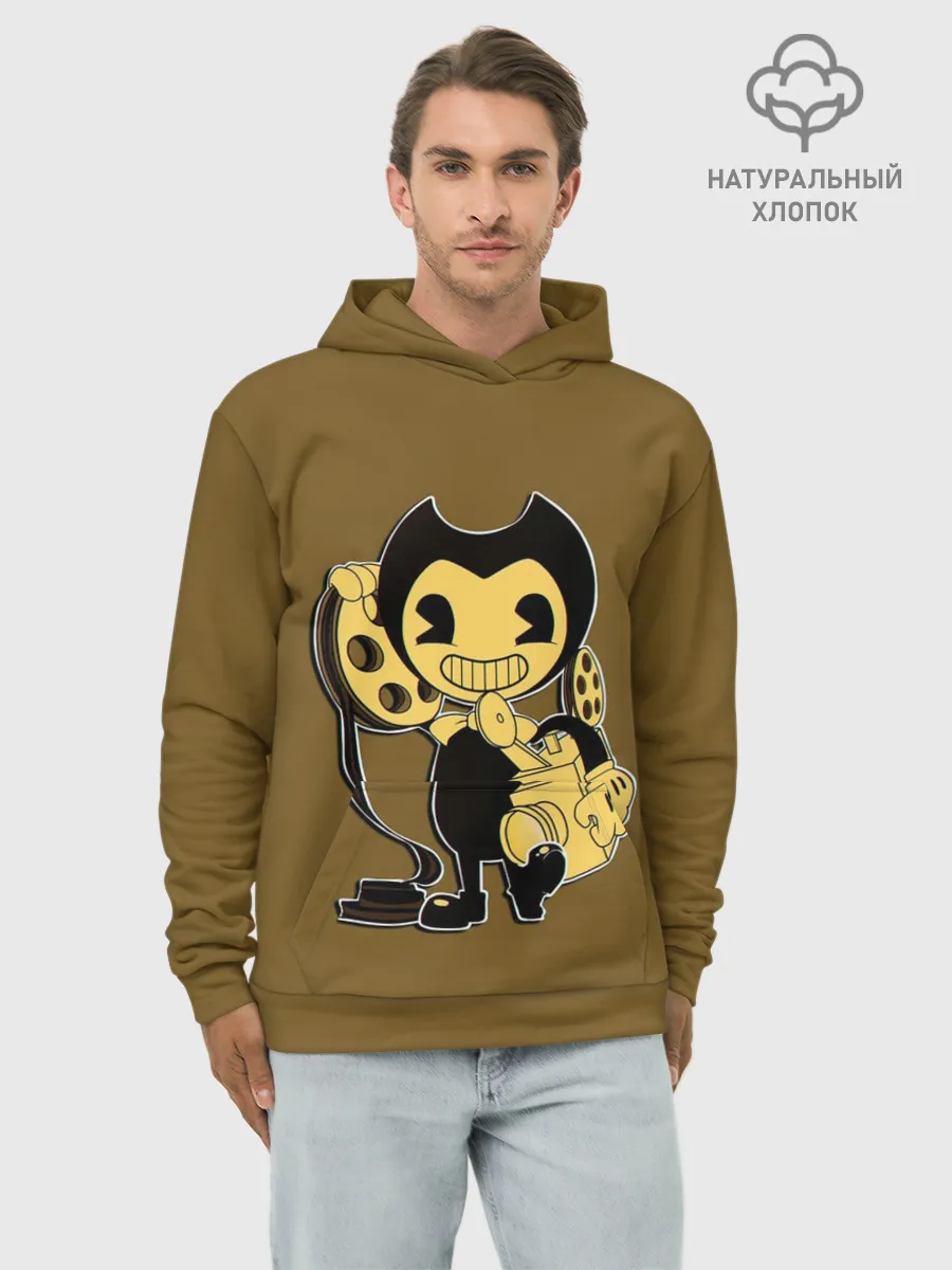 Худи мужской база хлопок / Bendy And The Ink Machine