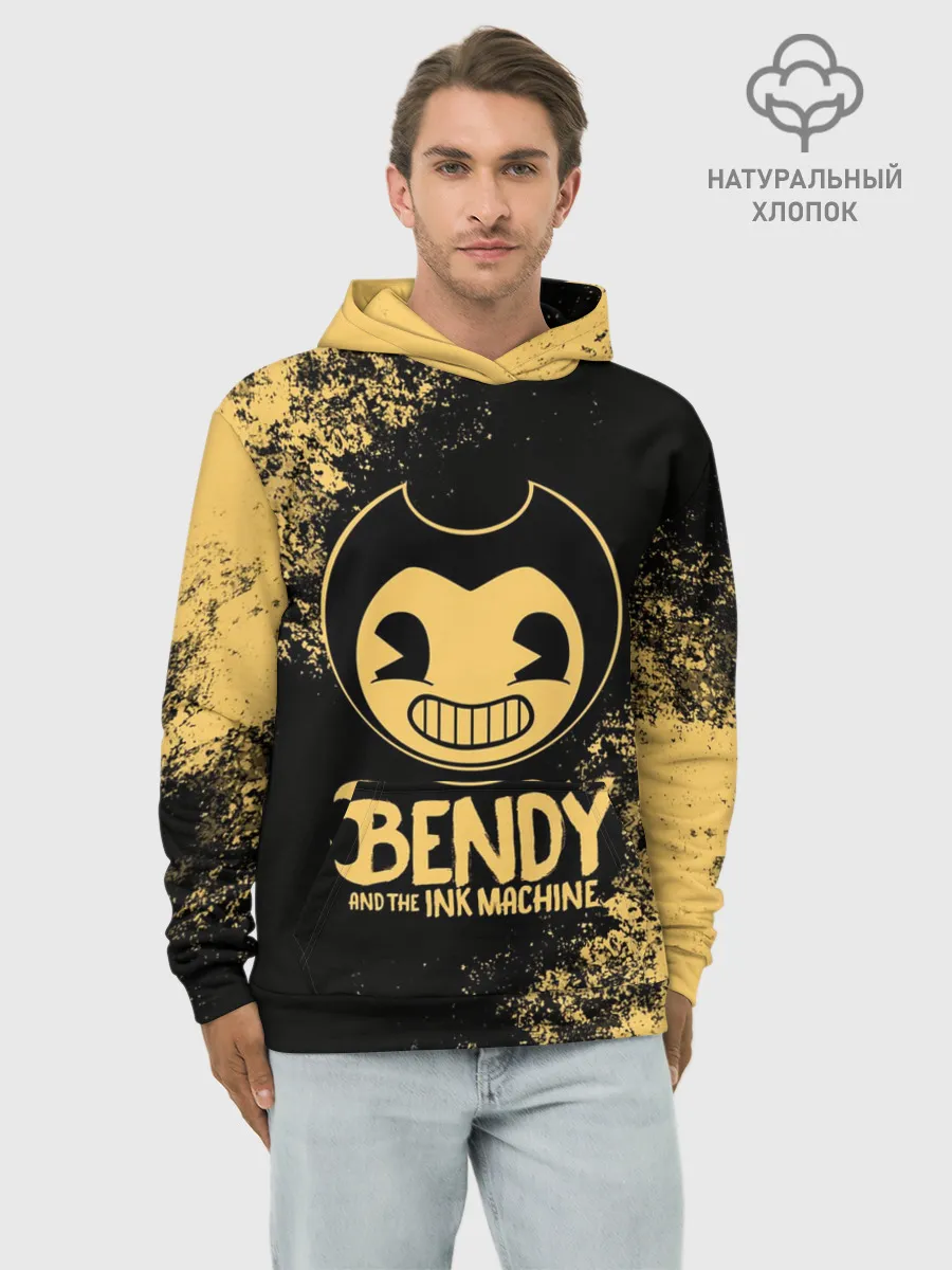 Худи мужской база хлопок / Bendy And The Ink Machine