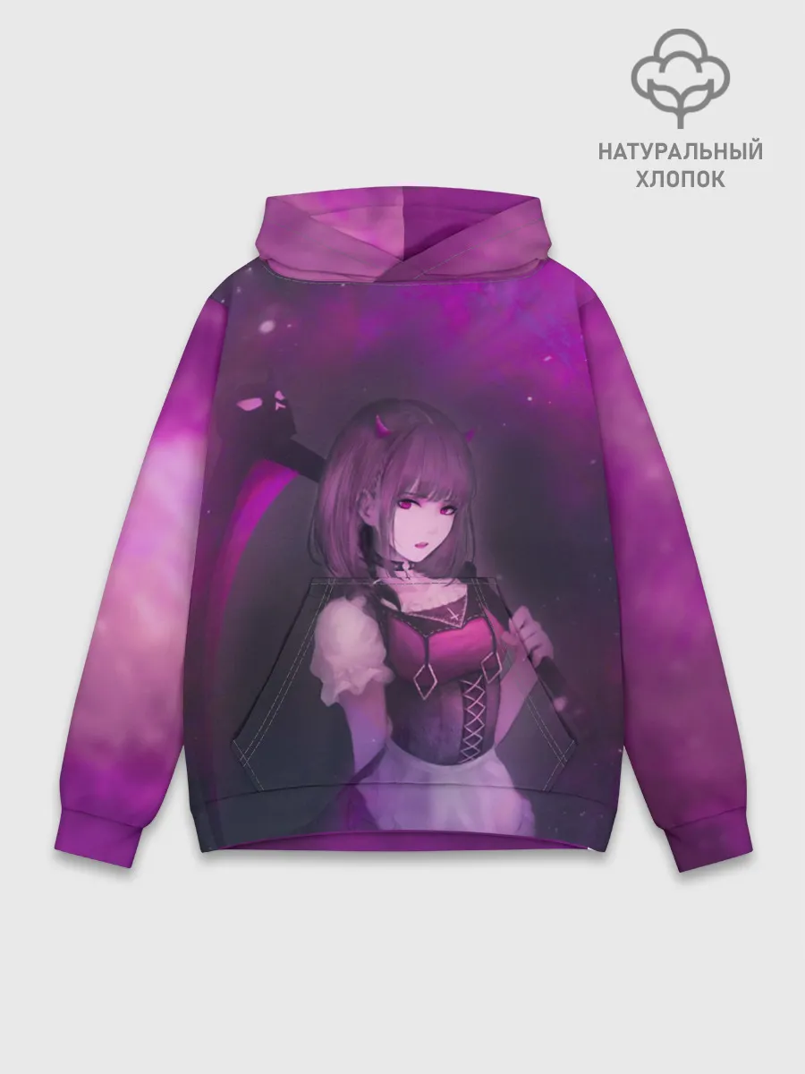 Худи мужской база хлопок / Anime girl demon