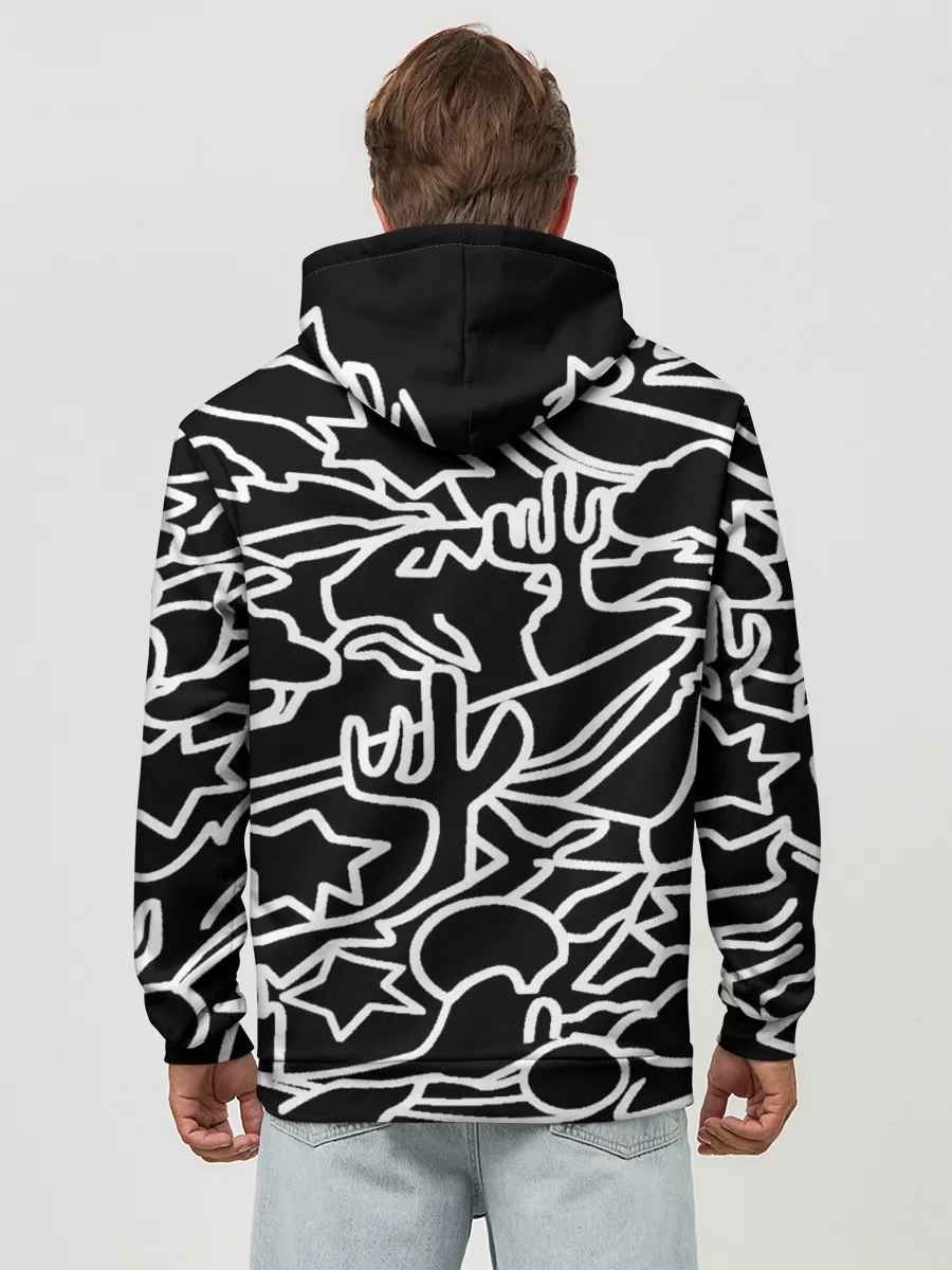 Худи мужской база хлопок / Mexican road