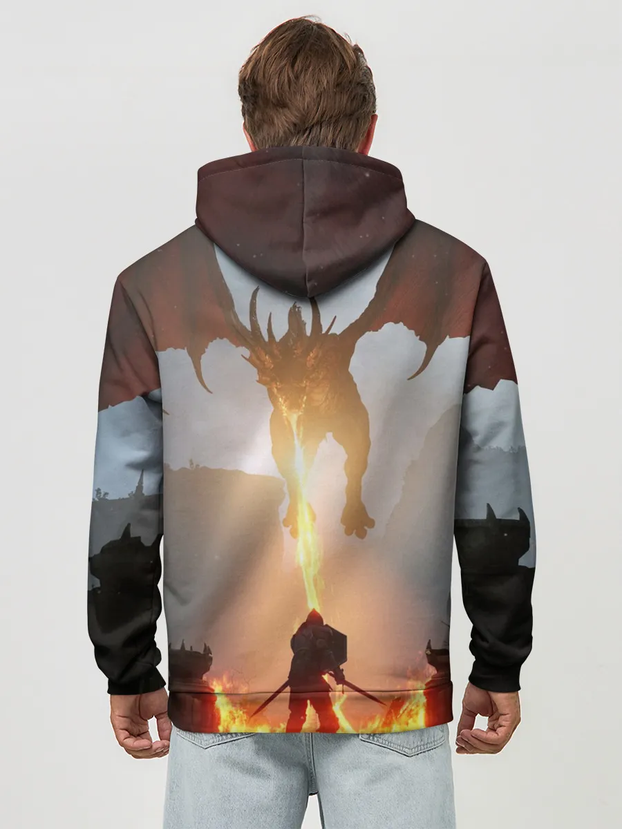 Худи мужской база хлопок / Demons Souls