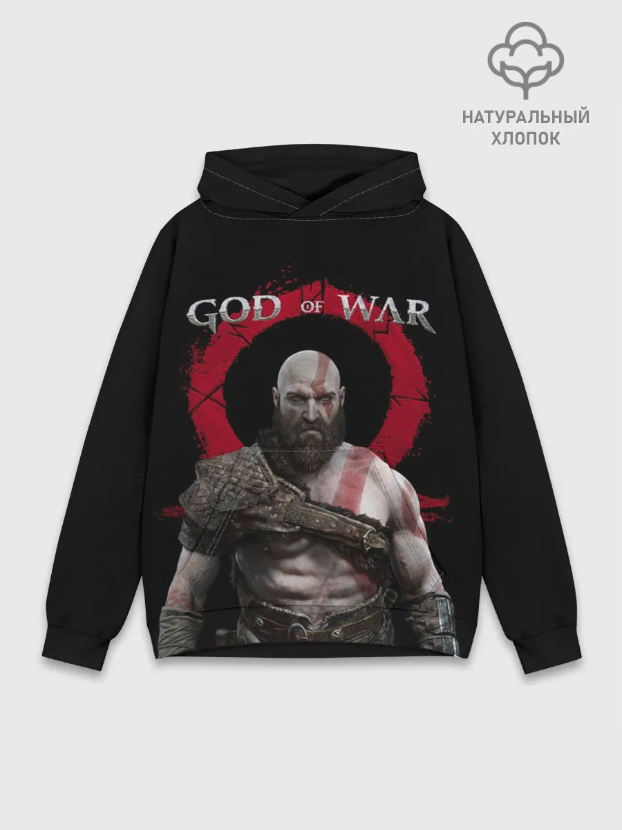 Худи мужской база хлопок / God of War