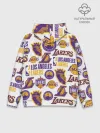 Худи мужской база хлопок / LAKERS LOGO