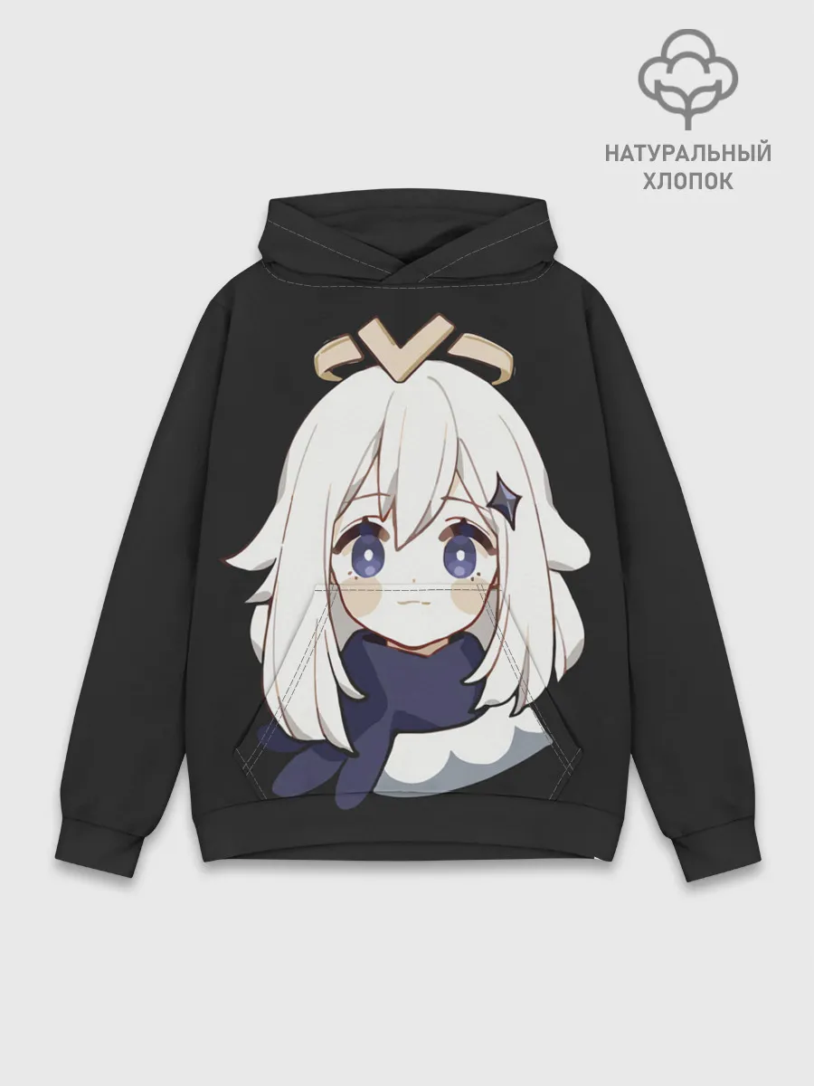 Худи мужской база хлопок / Genshin Impact Paimon