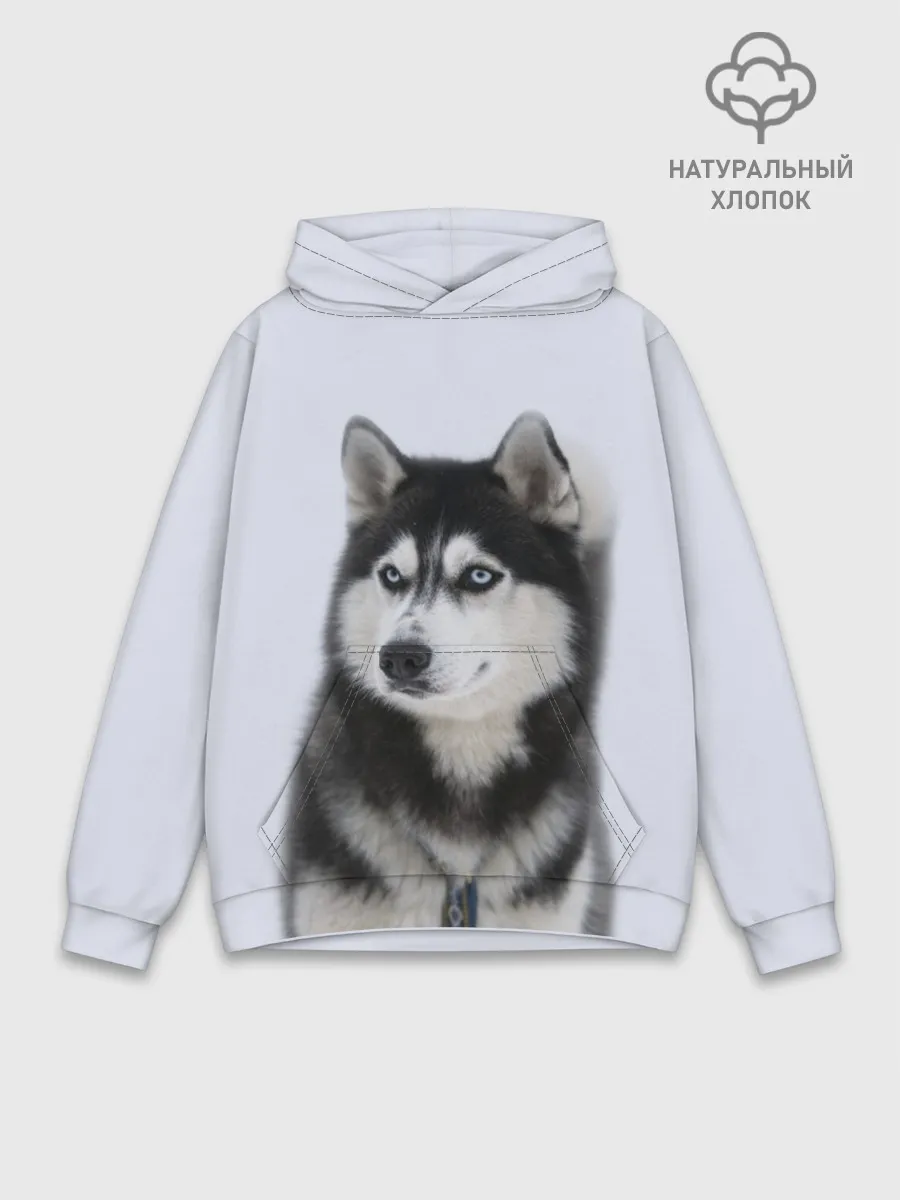 Худи мужской база хлопок / ХАСКИ