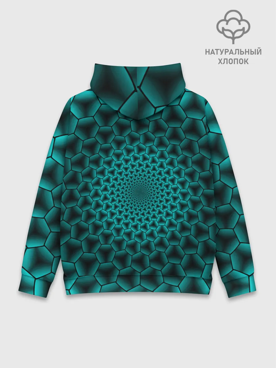 Худи мужской база хлопок / Anime шестиугольники