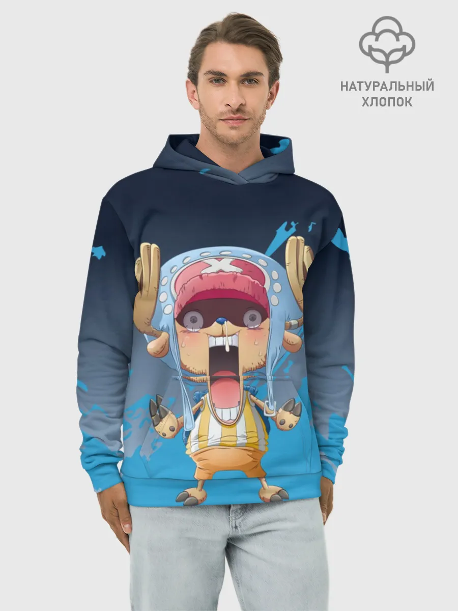 Худи мужской база хлопок / One Piece. Тони Чоппер