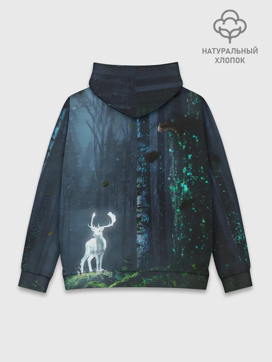 Худи мужской база хлопок / Олень