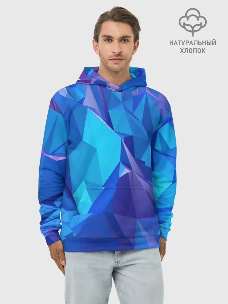 Худи мужской база хлопок / NEON CRYSTALLS