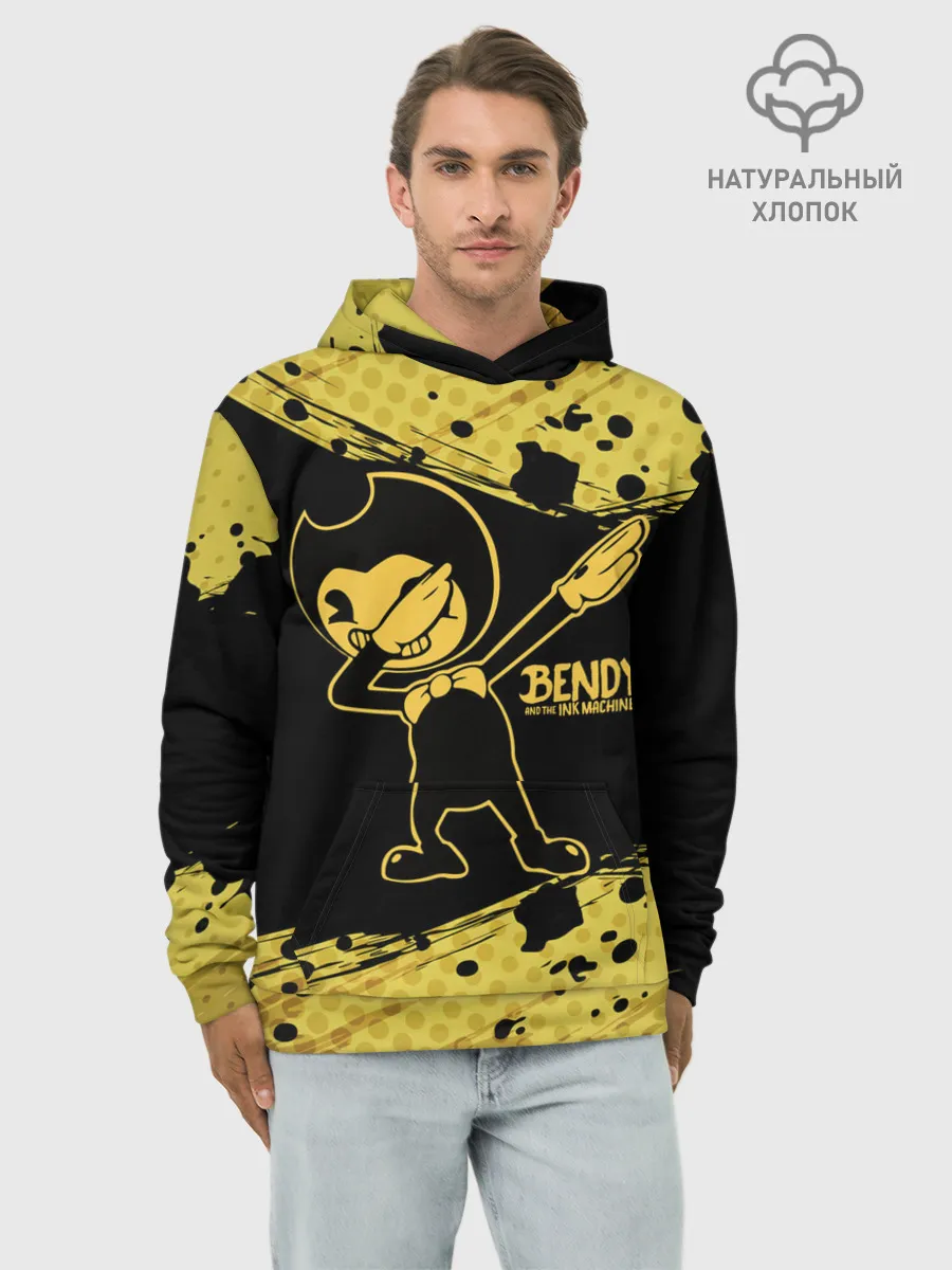 Худи мужской база хлопок / BENDY AND THE INK MACHINE.