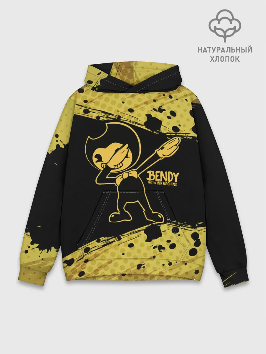 Худи мужской база хлопок / BENDY AND THE INK MACHINE.