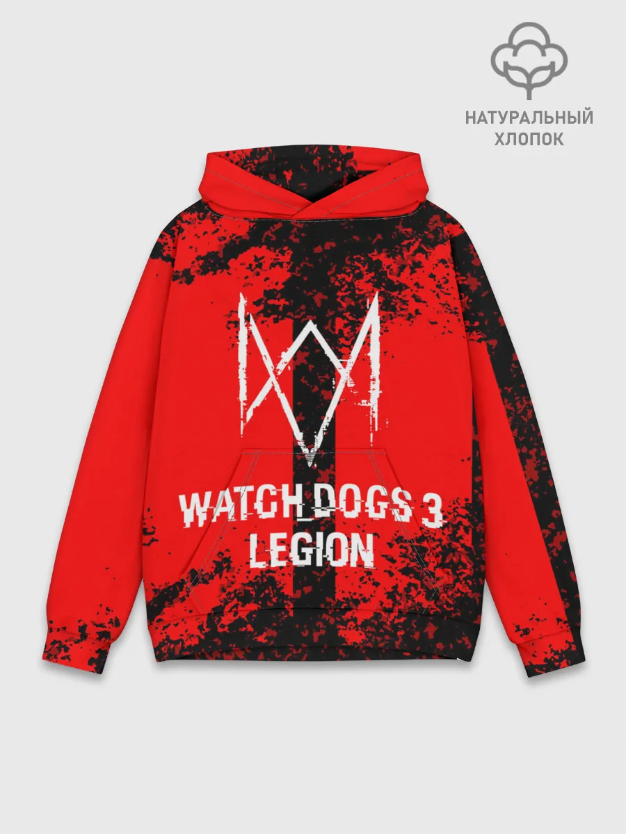 Худи мужской база хлопок / Watch Dogs: Legion.