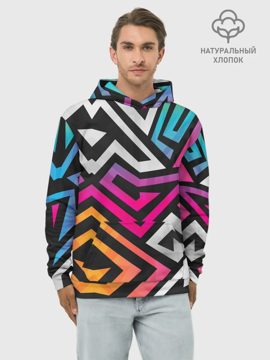 Худи мужской база хлопок / GRAFFITY