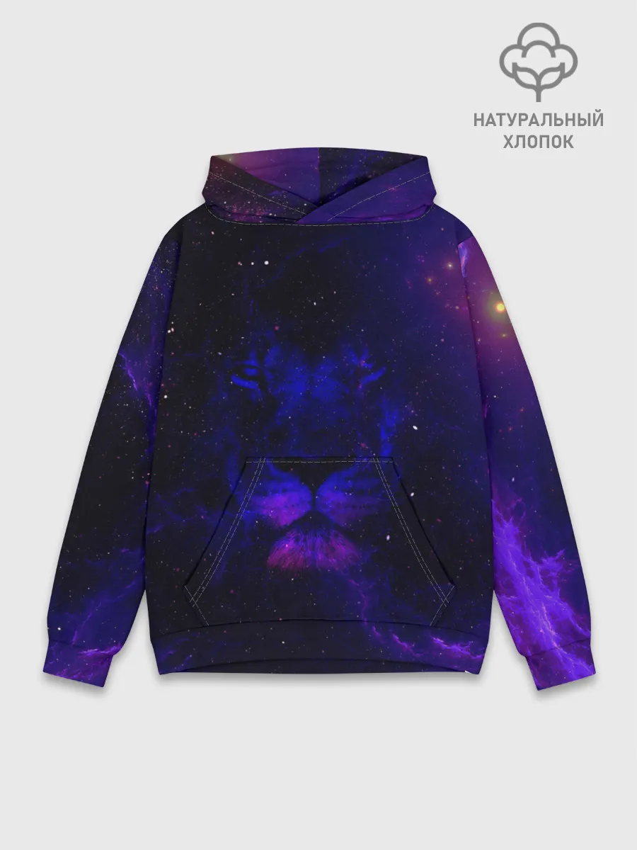 Худи мужской база хлопок / ЗВЕЗДНЫЙ ЛЕВ