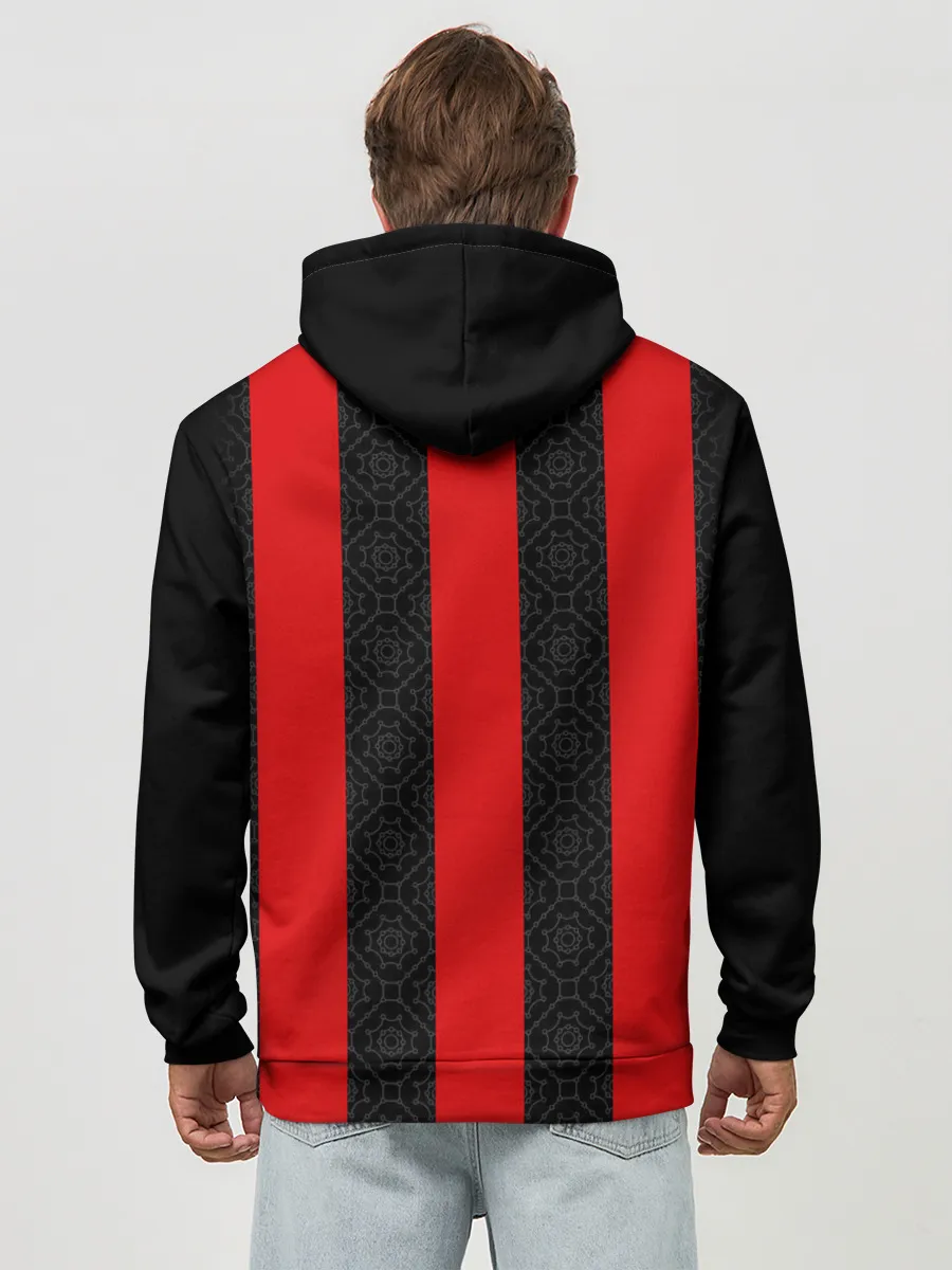 Худи мужской база хлопок / AC MILAN 20/21 - ДОМАШНЯЯ