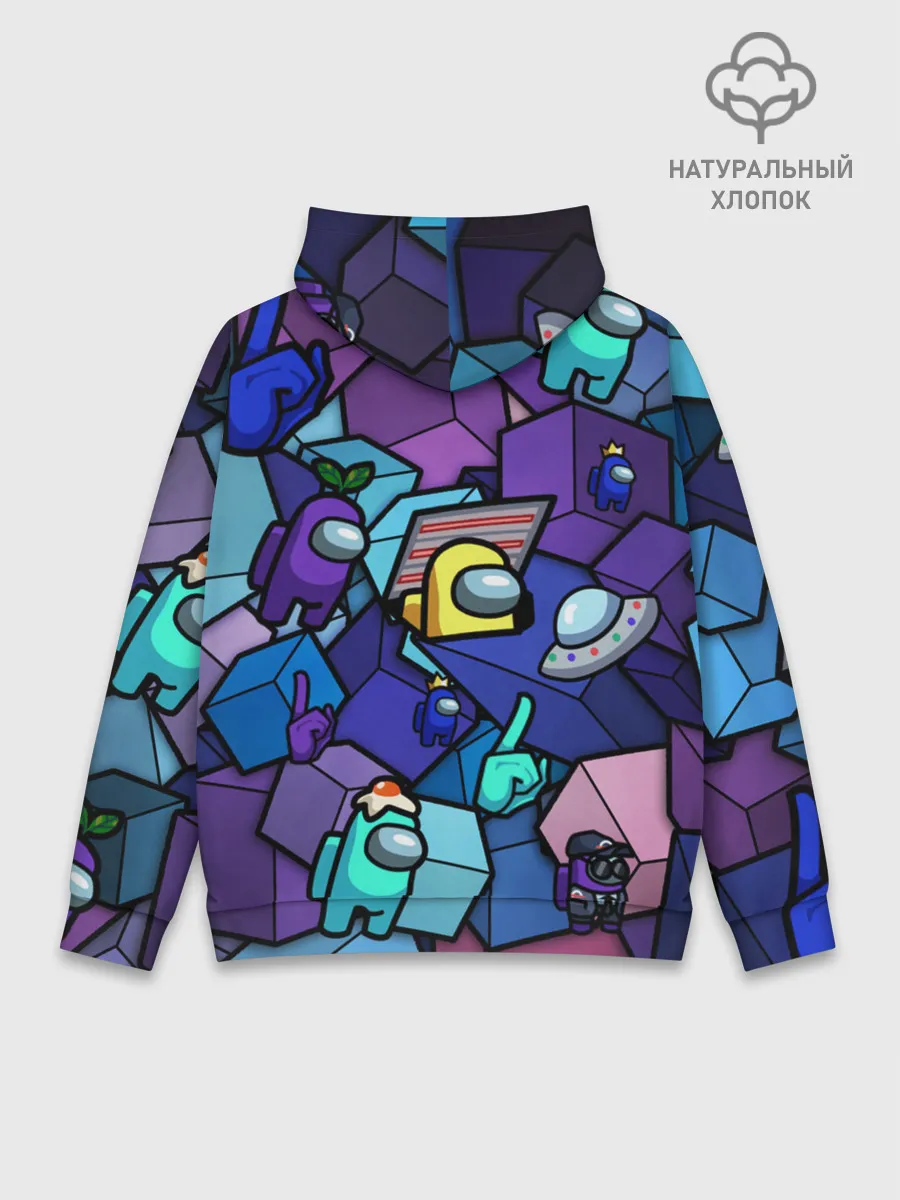 Худи мужской база хлопок / Among Us кубики
