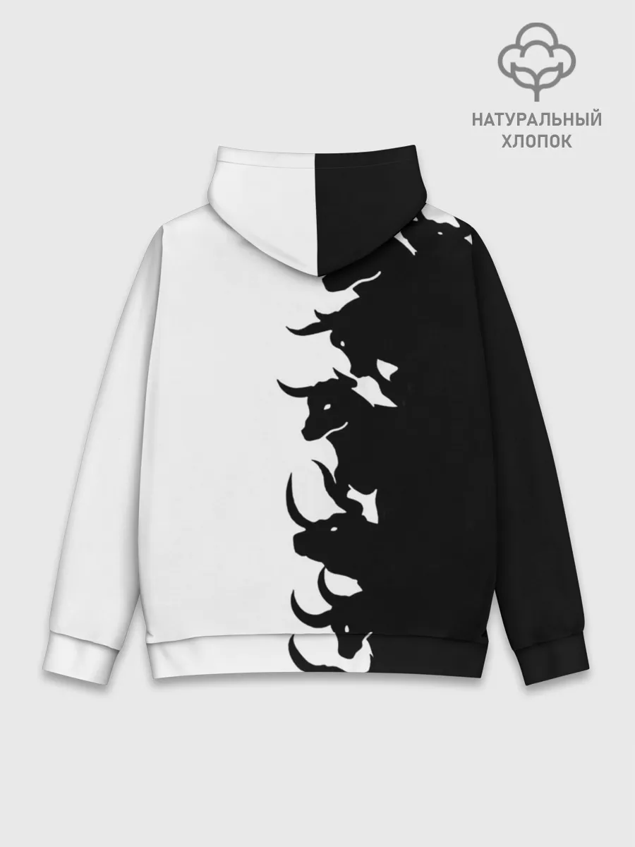 Худи мужской база хлопок / Символ 2021 | Год Быка